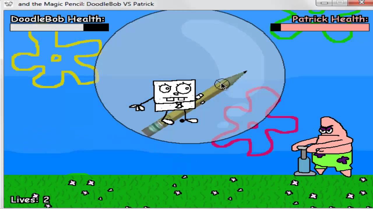 doodlebob and the magic pencil game